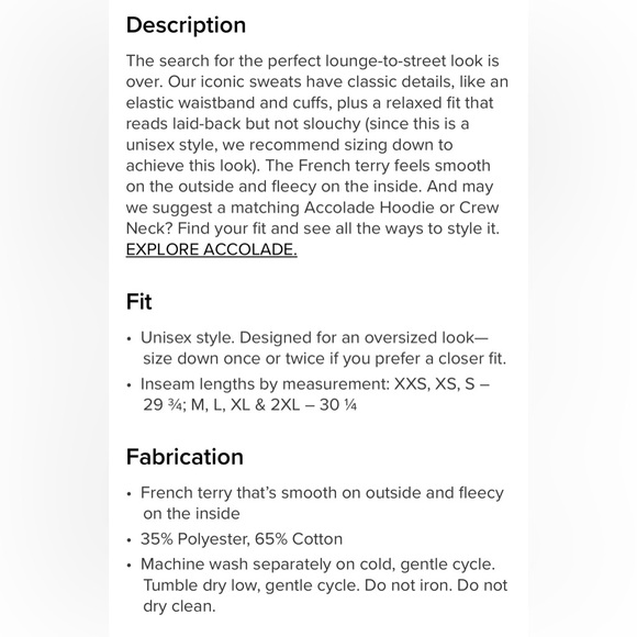 Alo Yoga NWT Accolade High Waist Jogger Sweatpants Navy Blue Size L - Picture 8 of 12